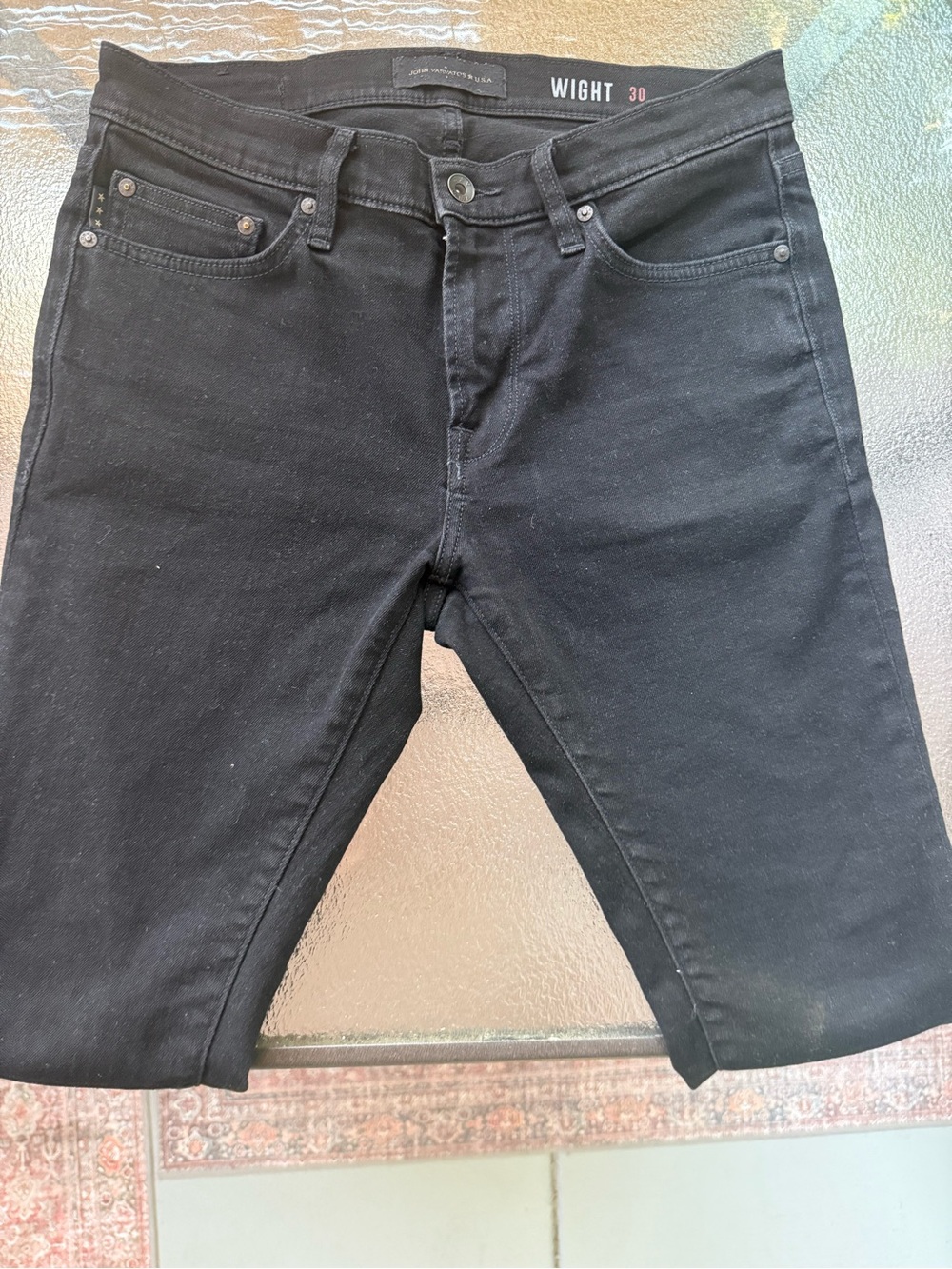 John Varvatos Slim Fit Black Men's Jeans Wight 30